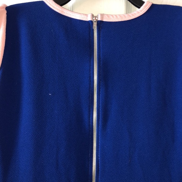 NWT-LuLaRoe Blue and Pink Amelia dress - Picture 6 of 7